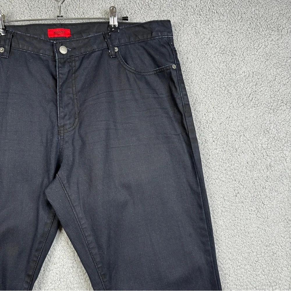 Alfani Jeans Mens Size 38x30 Blue Dark Wash Slim Straight Leg VTG 100% Cotton